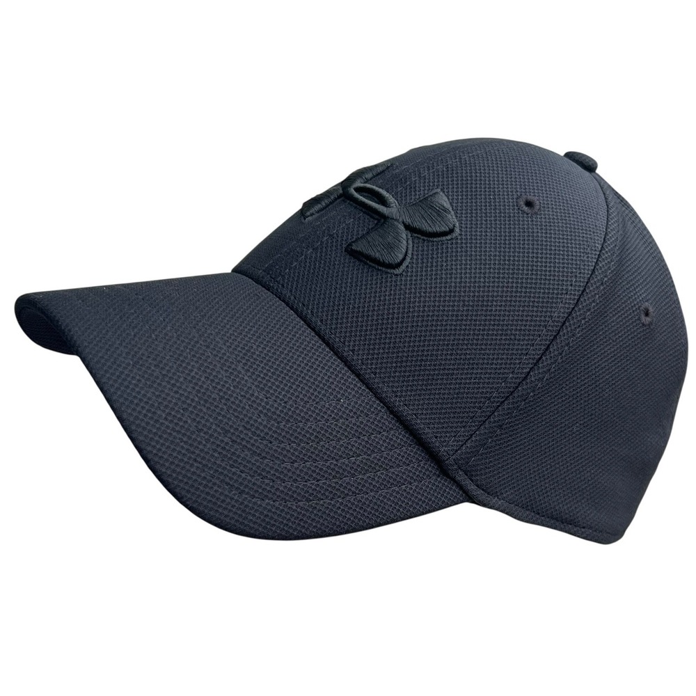 Under Armour Hat Men M/L Black Blitzing 3.0 Low Stretch Performance Golf Active